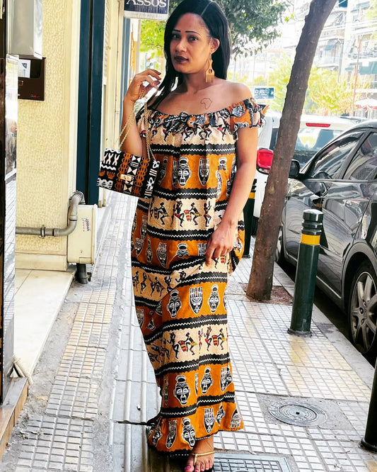 African Long Dress Women Clothes