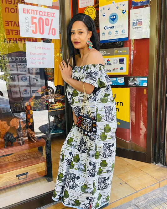 African Long Dress Women Clothes